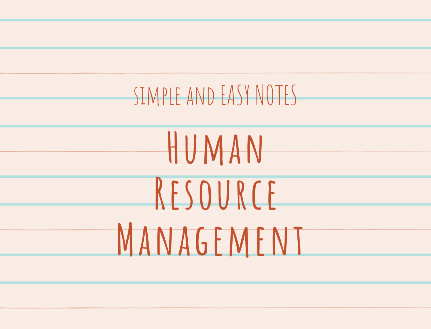 Human Resource Management