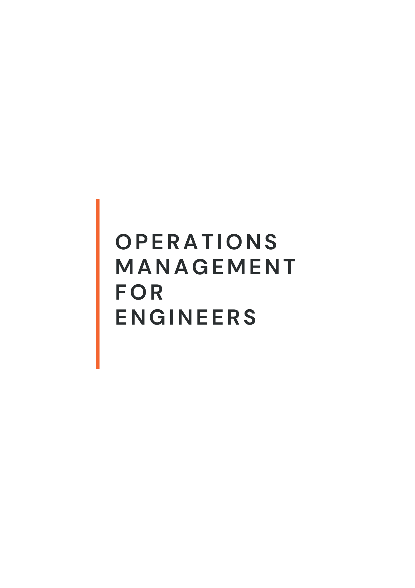 Operations Management for Engineers